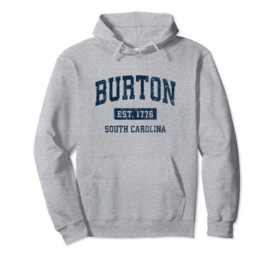 Burton South Carolina SC Vintage Athletic Sports Design Pullover Hoodie