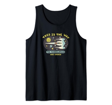 Amazon Essentials The Mandalorian and Grogu in Space Tank Top