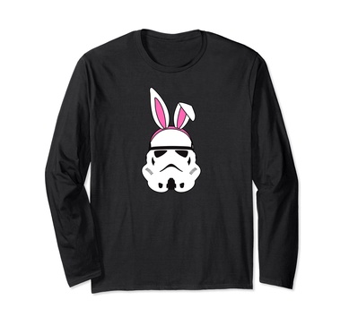 Amazon Essentials Star Wars Stormtrooper Spring Easter Bunny Ears Long Sleeve T-Shirt