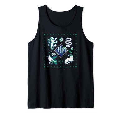 Amazon Essentials Harry Potter Hogwarts Houses Square Tank Top