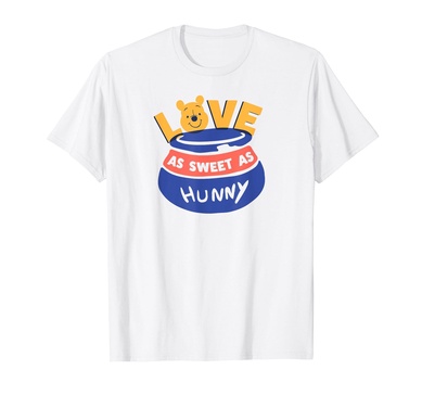 Amazon Essentials Winnie the Pooh Love As Sweet As Hunny Valentine's Day T-Shirt