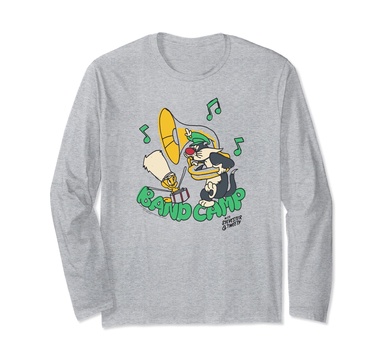 Amazon Essentials Looney Tunes Sylvester and Tweety Band Camp Long Sleeve T-Shirt