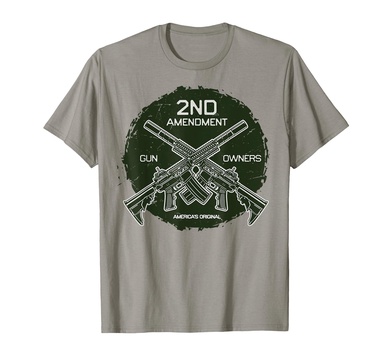 GOP 2nd amendment supporters, two AR rifles crossed T-Shirt