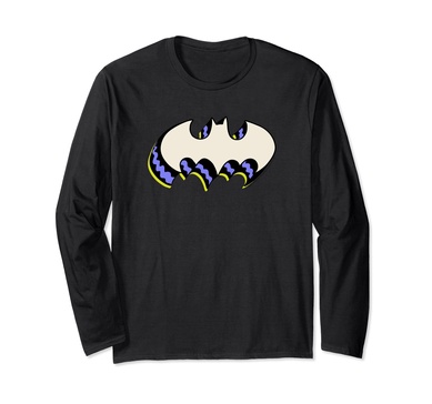 Amazon Essentials DC Comics Batman 3D Bat Logo Long Sleeve T-Shirt