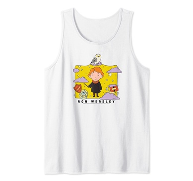 Amazon Essentials Harry Potter Ron Weasley Icons Cartoon Portrait Tank Top