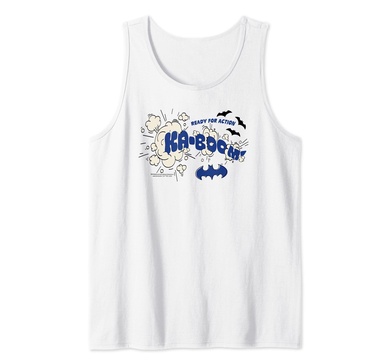 Amazon Essentials DC Comics Batman Comic Kaboom Ready for Action Tank Top