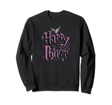 Amazon Essentials Harry Potter Multicolor Purple Logo Sweatshirt