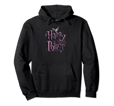 Amazon Essentials Harry Potter Multicolor Purple Logo Pullover Hoodie
