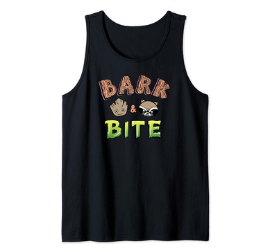 Amazon Essentials Guardians of the Galaxy Groot and Rocket Bark and Bite Tank Top