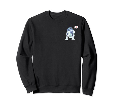 Amazon Essentials Star Wars Valentine's Day Love from R2-D2 Sweatshirt
