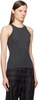 Gray Curved Rib Tank Top