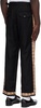 Black Regal Scallop Trousers