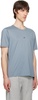 Gray 70/2 Mercerized Jersey Printed Logo T-Shirt