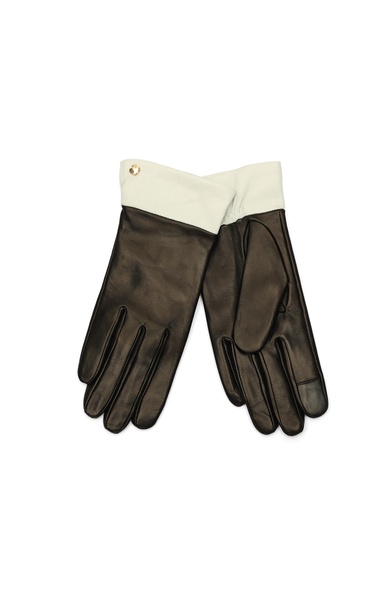 kate spade new york Womens Logo Colorblock Leather Glove