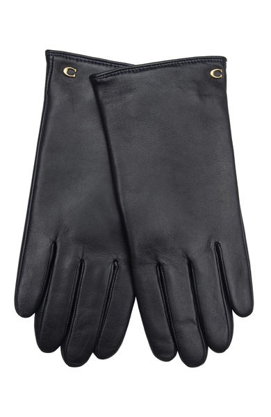 Coach Womens Sculpted C Womens Leather Tech Glove