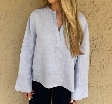 levo shirt in vinca blue