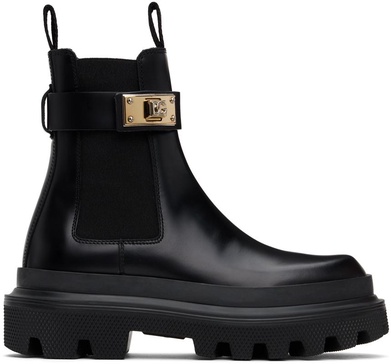 Dolce & Gabbana slip-on boots with logo