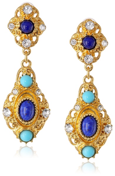 Ben-Amun Jewelry Gold-Tone Drop Earrings