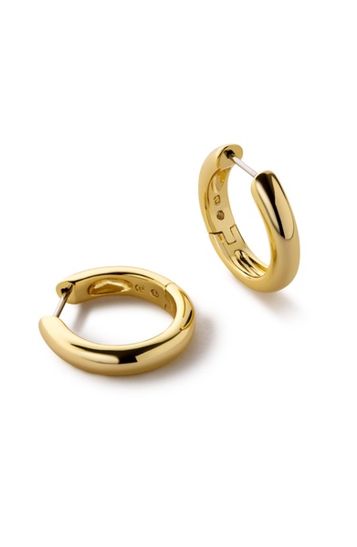 - Gold Hoop Earrings - Giulia Medium