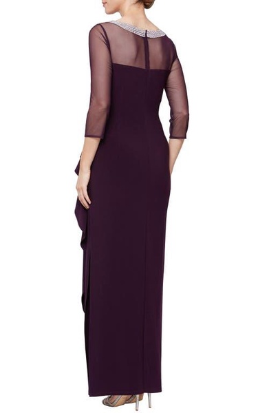 womens rhinestones midi evening dress