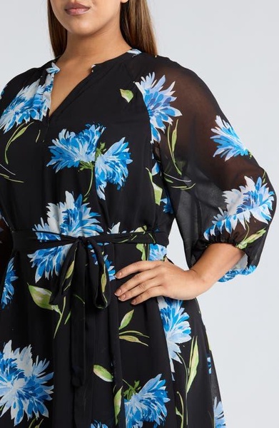 Plus Size Floral-Print Maxi Dress