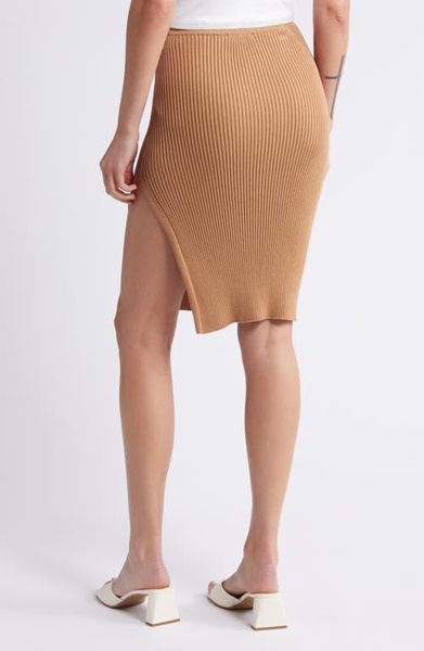 Topshop knitted bandeau in camel - part of a set