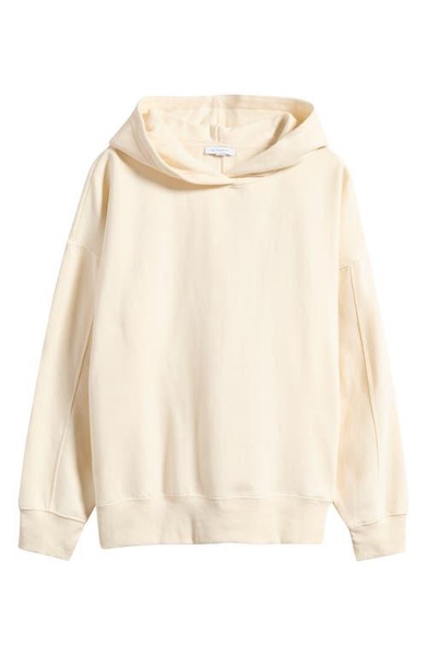 Topshop premium oversized hoodie in ecru