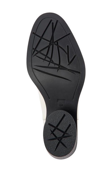 White Leather Chelsea Bootie for Women