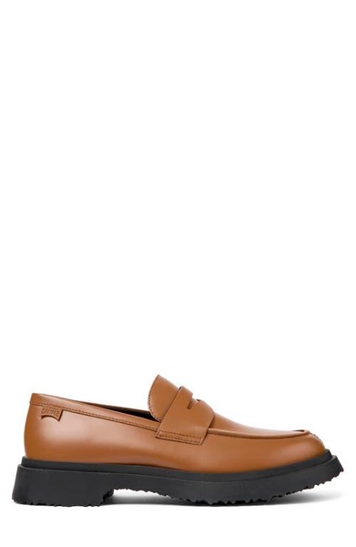 Brown Leather Moccasin for Men