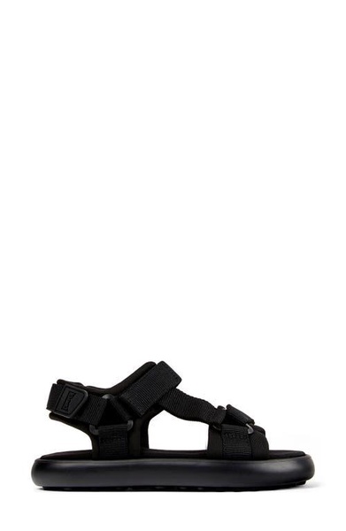 Black Textile Sandal for Women