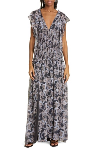 kris gown in raven multi