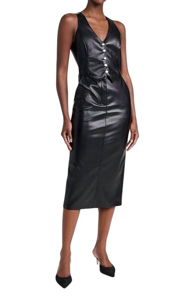 ethan midi dress in black