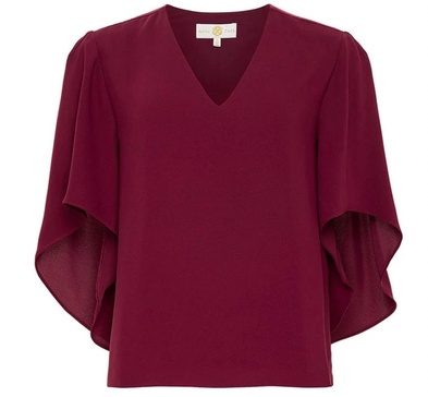 nina top in plum