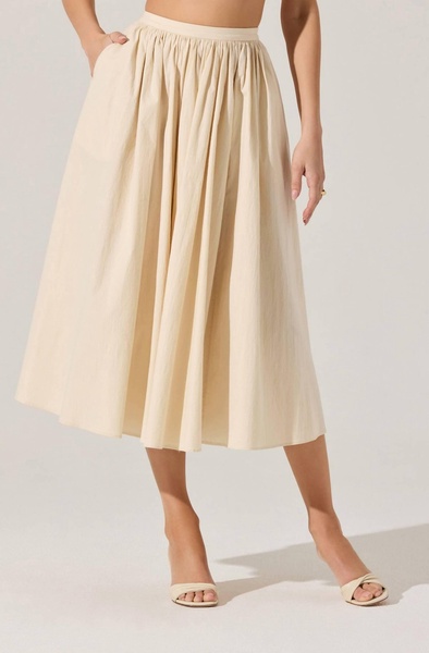 attwell midi skirt in cream