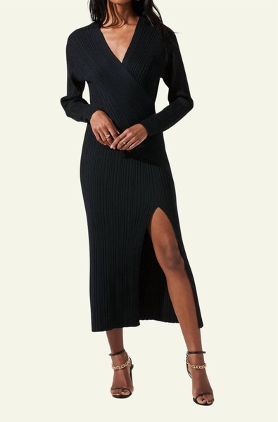 colder weather dress in black