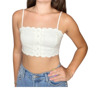 isadore top in antique white