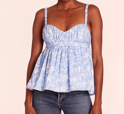 mischa top in blue