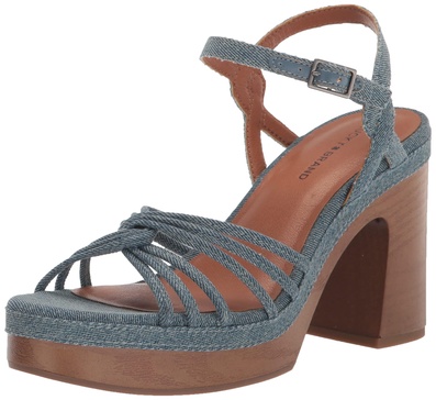 Lucky Brand Women's Ismene Strappy High Heel Sandal Heeled