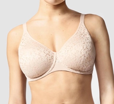 norah comfort underwire bra in nude blush