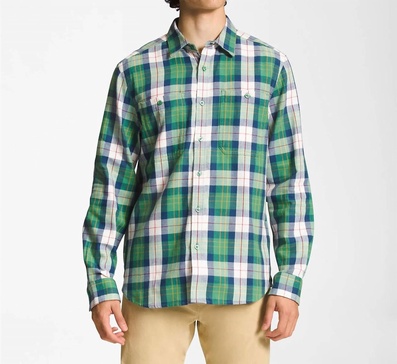 arroyo lightweight flannel in deep grass