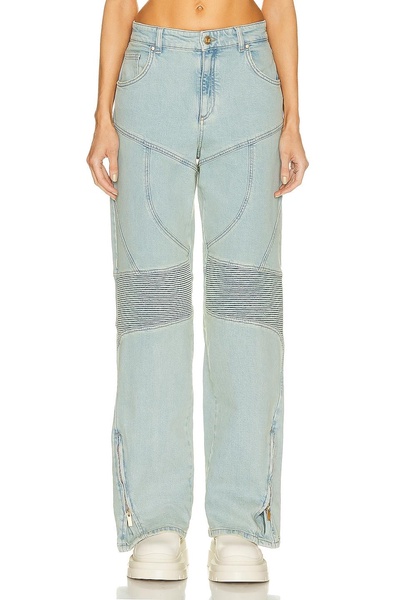 Wide Leg Biker Jean