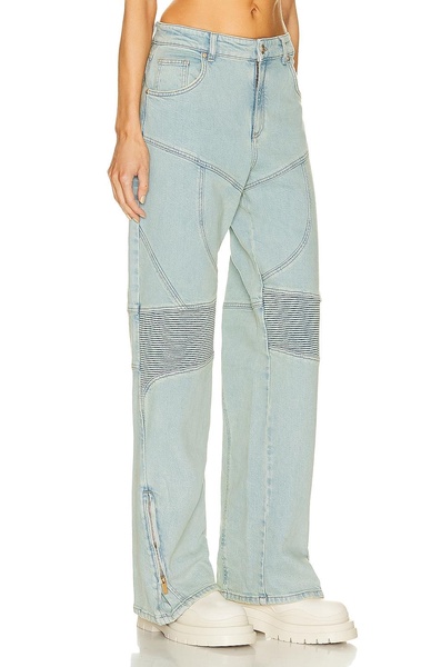 Wide Leg Biker Jean
