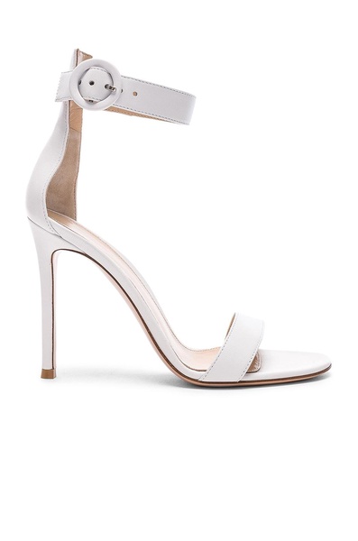 portofino 105 nappa heels in white