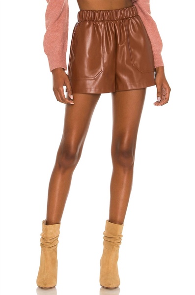 faux the record short in cognac