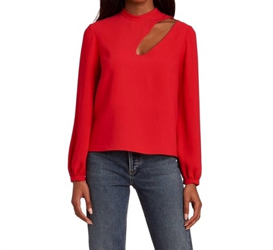 maryanne top in red