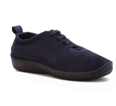 women's lace-up shoe in navy