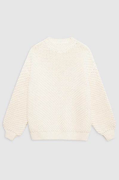 Sydney Crew Sweater - Ivory Crochet