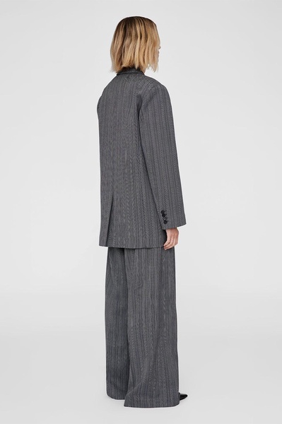 Declan Blazer - Black And Grey Stripe