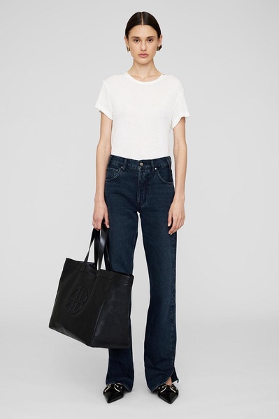 Large Rio Tote - Black Recycled Leather
