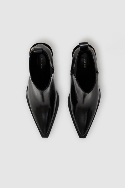Bekah Boots - High-Shine Black